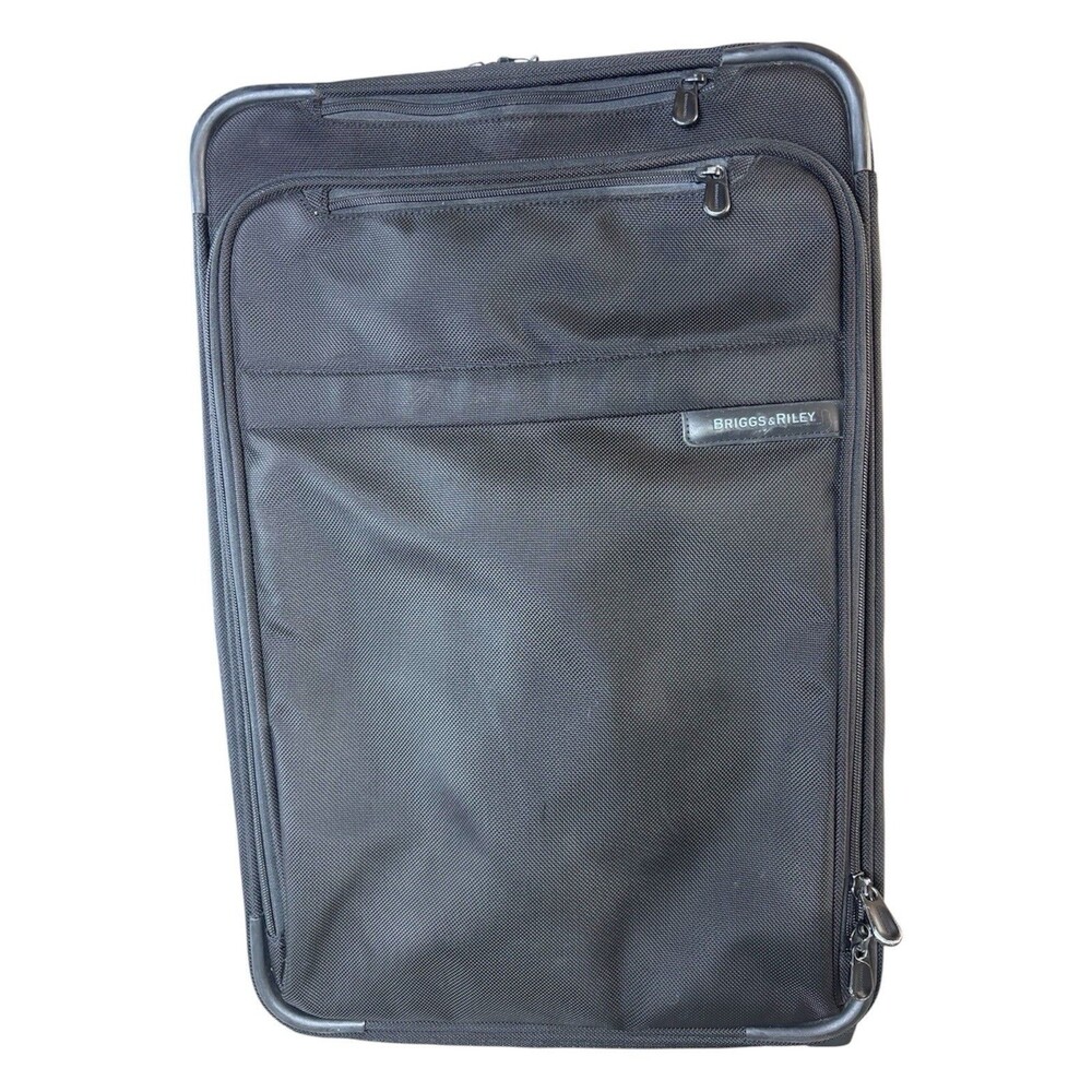 Briggs & Riley 22" 2-Wheeled Carry On Luggage Suitcase U122CX-4 Black Canvas